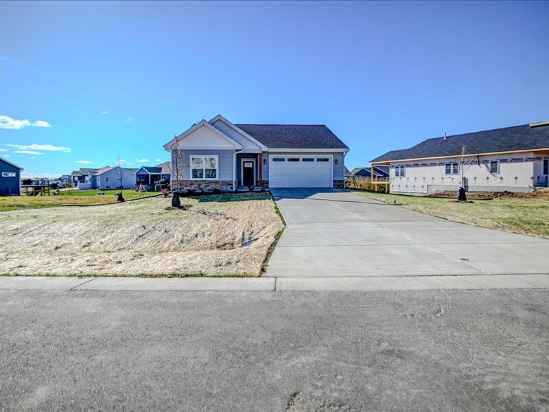Home and driveway from the street