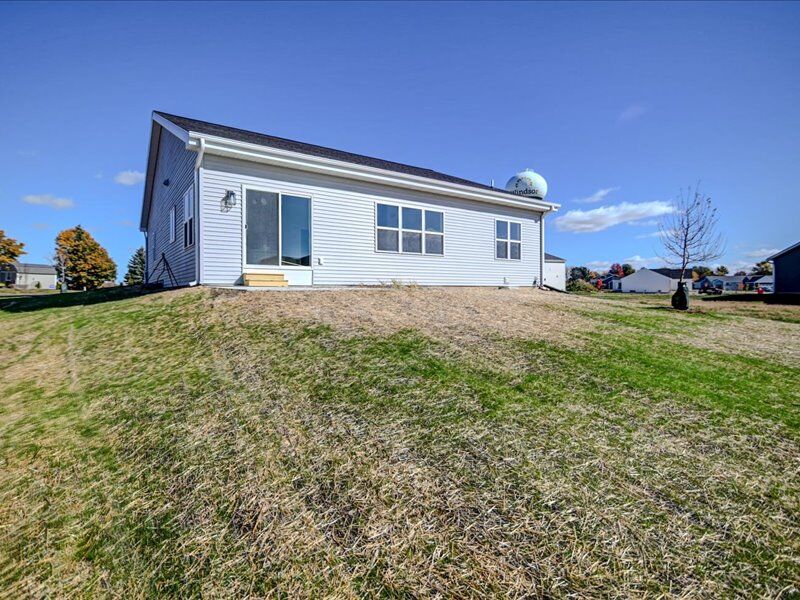 Side and back of the home