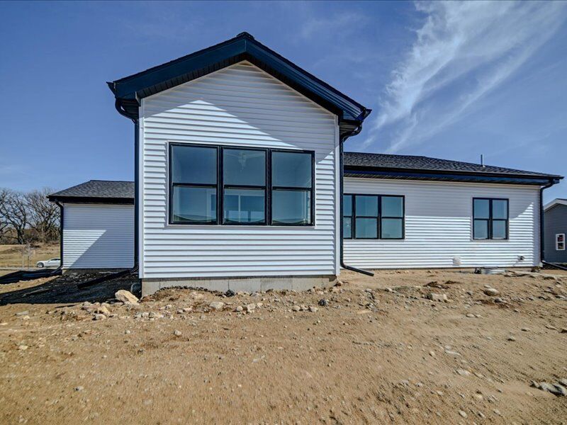 Side and back of the home